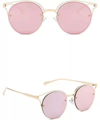 Polarized Sunglasses Fashion Glasses Protection - Pink - CA18TQUKQ96 $20.68 Round