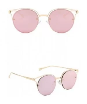 Polarized Sunglasses Fashion Glasses Protection - Pink - CA18TQUKQ96 $20.68 Round