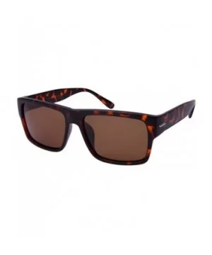 Retro Square Polarized Sunglasses 540894-P - Matte Demi - CB12NUYVKGI $13.94 Square