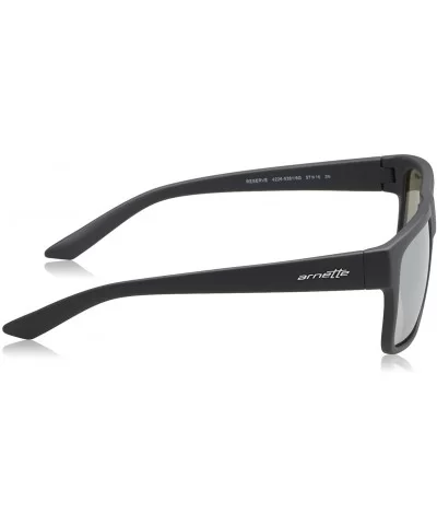 Men's An4226 Reserve Square Sunglasses - Matte Dark Grey/Light Grey Mirror Silver - C912FYSVN37 $35.04 Sport