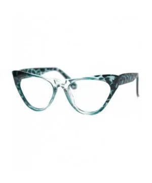 Womens Leopard Pattern Cat Eye Reading Glasses Quality Eye Glass Frame - Blue Leopard - C318IG3XTD6 $6.79 Cat Eye