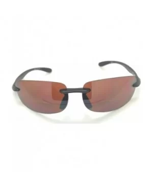 Bifocal Sunglasses Rimless Wrap Sun Readers - Black Frame/Copper Day Driving Lens - C918L0O3X4H $12.62 Wrap