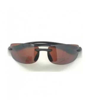 Bifocal Sunglasses Rimless Wrap Sun Readers - Black Frame/Copper Day Driving Lens - C918L0O3X4H $12.62 Wrap