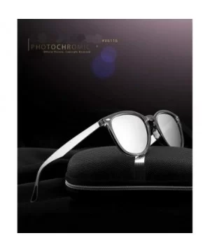 Men/Women Photochromic Sunglasses Polarized for Unisex Aluminum Frame 100% UV 400 Protection - CV199SC658R $13.41 Oval