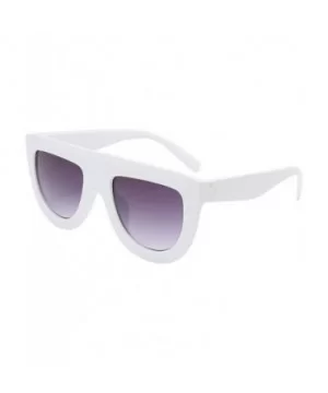 Women Unisex Fashion Large Frame Sunglasses Shades Acetate Frame UV Glasses Sunglasses - A - C418SOAQ9UY $5.88 Aviator