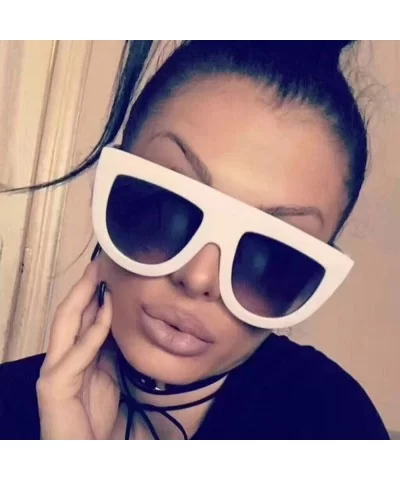 Women Unisex Fashion Large Frame Sunglasses Shades Acetate Frame UV Glasses Sunglasses - A - C418SOAQ9UY $5.88 Aviator