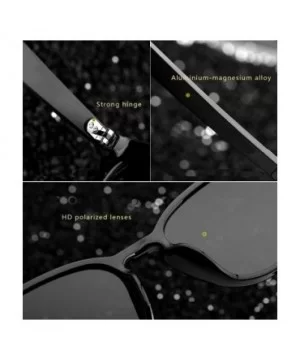 Men/Women Photochromic Sunglasses Polarized for Unisex Aluminum Frame 100% UV 400 Protection - CV199SC658R $13.41 Oval