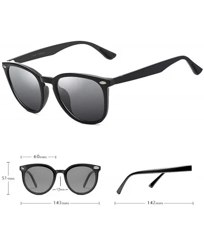 Men/Women Photochromic Sunglasses Polarized for Unisex Aluminum Frame 100% UV 400 Protection - CV199SC658R $13.41 Oval