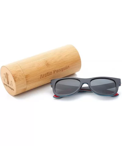 Skateboard Sunglasses Wood Glasses Polarized Fishing Sun Shades for Men UV400 Protection with Bamboo Case 52mm - CR12LG4YN17 ...