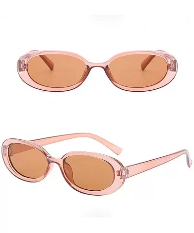 Unisex Small Frame Sunglasses Vintage Irregular Shape Sun Glasses - G - CO18Q62TM9W $6.91 Rimless