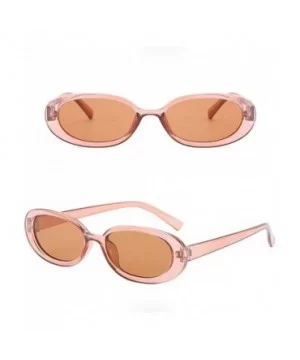 Unisex Small Frame Sunglasses Vintage Irregular Shape Sun Glasses - G - CO18Q62TM9W $6.91 Rimless