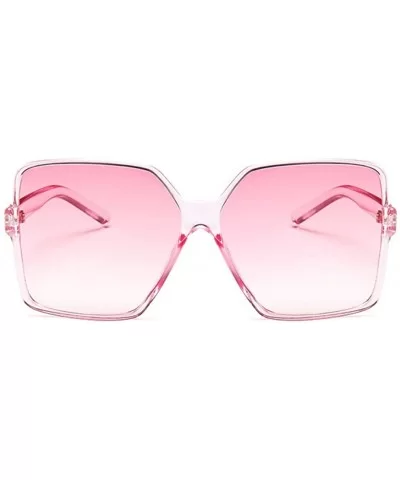 Oversized Square Sunglasses for Women Big Large Wide Fashion Shades for Men 100% UV Protection Unisex - D Pink - CR1966O9K85 ...