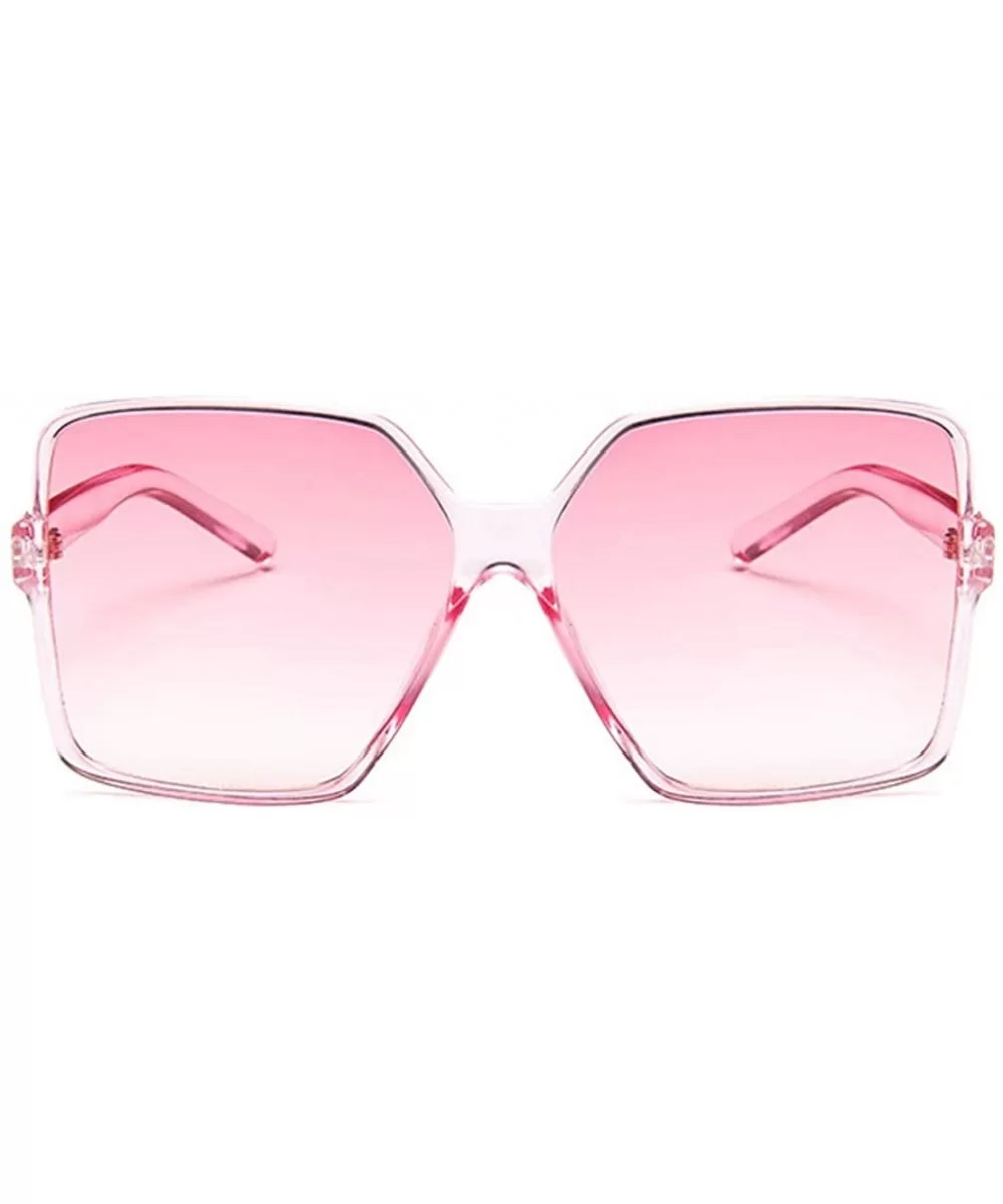 Oversized Square Sunglasses for Women Big Large Wide Fashion Shades for Men 100% UV Protection Unisex - D Pink - CR1966O9K85 ...