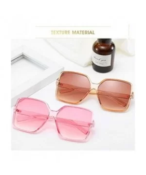 Oversized Square Sunglasses for Women Big Large Wide Fashion Shades for Men 100% UV Protection Unisex - D Pink - CR1966O9K85 ...