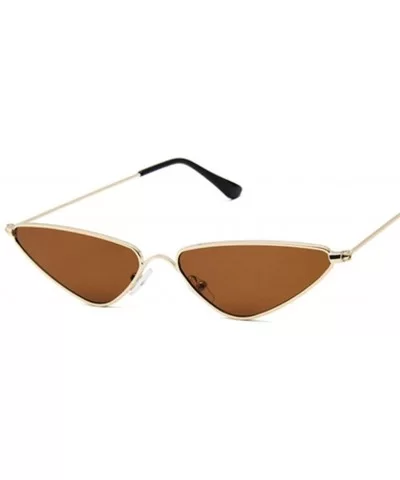 Narrow Cat Eye Vintage Sunglasses Women-Sexy Small Frame Shade Glasses - F - CZ1905XWOC9 $32.71 Goggle