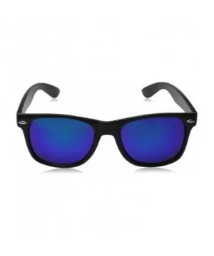 Matte Black Horn Rimmed Sunglasses - Classic - Black / Midnight - CA12ECUDJNP $6.70 Round