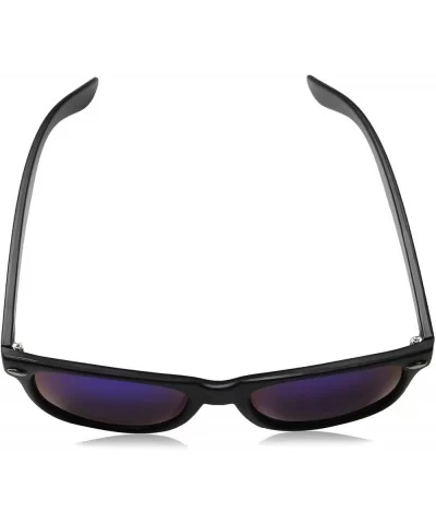 Matte Black Horn Rimmed Sunglasses - Classic - Black / Midnight - CA12ECUDJNP $6.70 Round