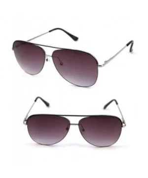 Top Line Metal Aviator Sunglasses P4102 - Silver - CV17YT3L7RT $7.74 Aviator