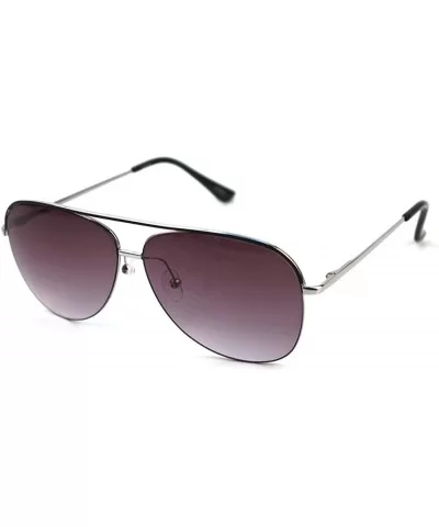 Top Line Metal Aviator Sunglasses P4102 - Silver - CV17YT3L7RT $7.74 Aviator