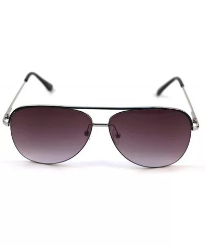 Top Line Metal Aviator Sunglasses P4102 - Silver - CV17YT3L7RT $7.74 Aviator