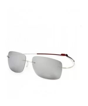 Ultralight Rimless Sunglasses-Fashion Square Shade Glasses-Flexible Eyewear - C - CL190OI35GS $32.60 Rectangular