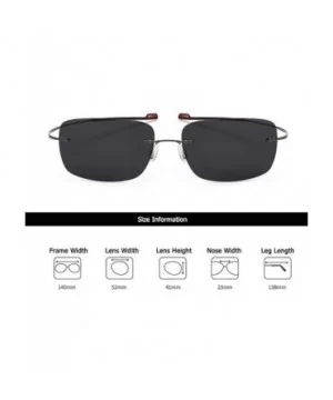 Ultralight Rimless Sunglasses-Fashion Square Shade Glasses-Flexible Eyewear - C - CL190OI35GS $32.60 Rectangular