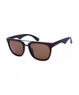 Horned Rim Aviators with Polarized Lens 540817WD-P - Dark Brown - CJ12OBAJ8OR $8.19 Aviator