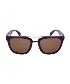 Horned Rim Aviators with Polarized Lens 540817WD-P - Dark Brown - CJ12OBAJ8OR $8.19 Aviator