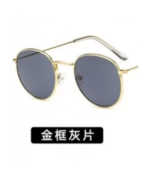 Women Small Luxury Mirror Round Retro Eye Sunglasses Metal Frame Tinted Color Lens Sun Glasses - 9 - CF198ZN5QXA $34.62 Square