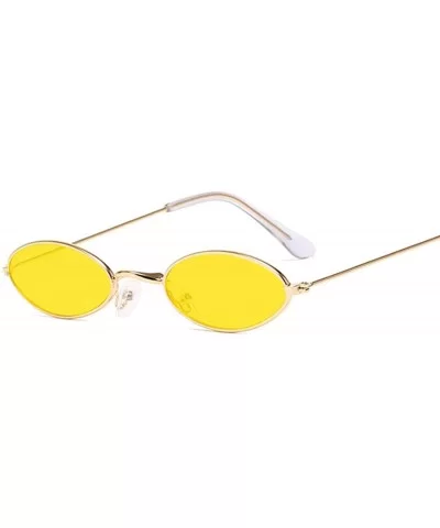 Retro Small Round Sunglasses Women Er Black Sun Glasses Ladies Alloy Quality Female Oculus De Sol - Goldgray - CD199CRXH83 $2...