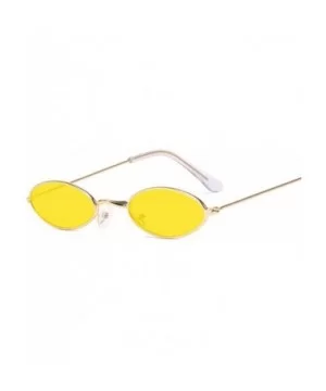 Retro Small Round Sunglasses Women Er Black Sun Glasses Ladies Alloy Quality Female Oculus De Sol - Goldgray - CD199CRXH83 $2...