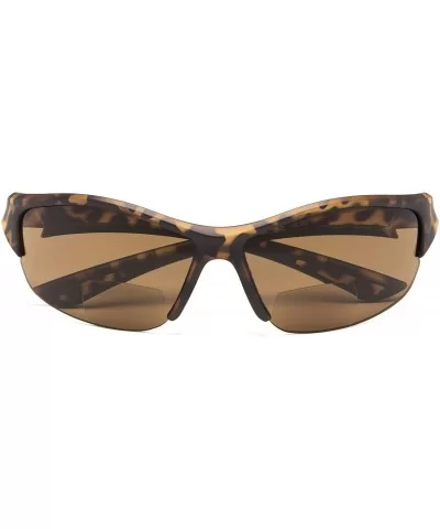 Sports Bifocal Sunglasses Half-Frame UV 400 Protection Reading Sunglasses - Demi-brown-lens - CY18NI2WQ0G $6.56 Sport