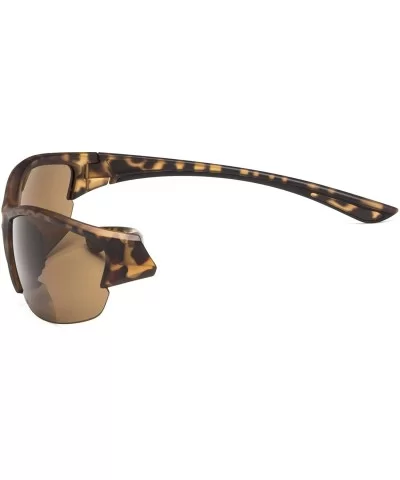 Sports Bifocal Sunglasses Half-Frame UV 400 Protection Reading Sunglasses - Demi-brown-lens - CY18NI2WQ0G $6.56 Sport