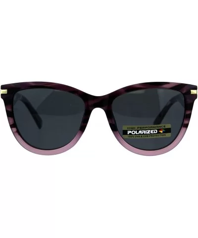 Polarized Lens Sunglasses Womens Classic Butterfly Frame UV 400 - Purple - CI18E7H0C8I $9.57 Butterfly