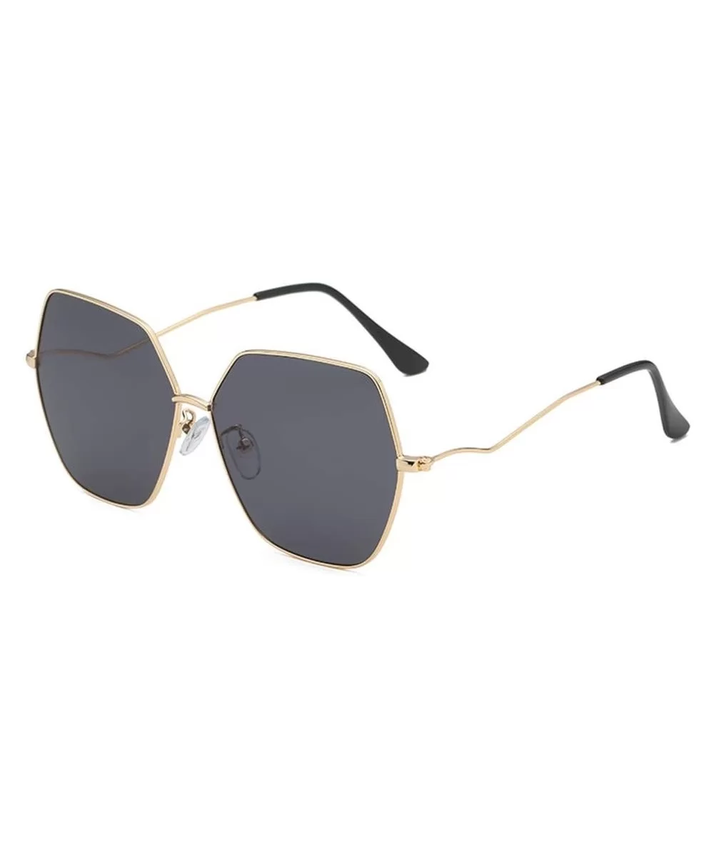 Irregular Shape Sunglasses - Summer Men Women Fashion Retro Eyewear - E - CY18S75SYG5 $4.61 Oversized