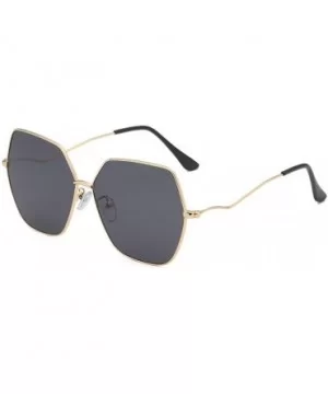 Irregular Shape Sunglasses - Summer Men Women Fashion Retro Eyewear - E - CY18S75SYG5 $4.61 Oversized