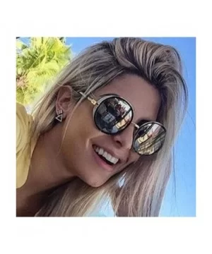 Gothic Steampunk Round Sunglasses Mujer Mirror Goggle Luxury Fashion Sun Glasses Women Vintage Oculos - C1198AHIQYU $16.08 Go...