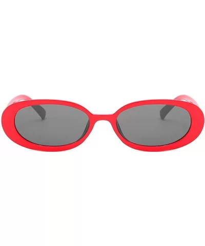 Polarized Sunglasses Fashion Glasses Protection - Red - CB18TQX80NR $13.87 Oversized