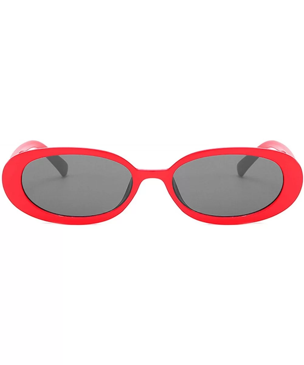 Polarized Sunglasses Fashion Glasses Protection - Red - CB18TQX80NR $13.87 Oversized