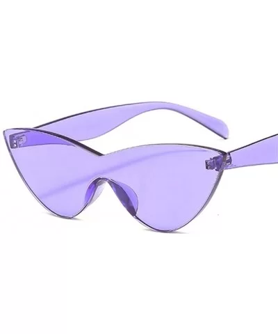 Women Vintage Cat Eye Sunglasses Lovely Sun Glasses For Ladies Cute Sexy Cool Retro Uv400 - Purple - CA198UCDQ4T $6.43 Cat Eye