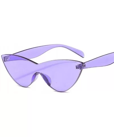 Women Vintage Cat Eye Sunglasses Lovely Sun Glasses For Ladies Cute Sexy Cool Retro Uv400 - Purple - CA198UCDQ4T $6.43 Cat Eye