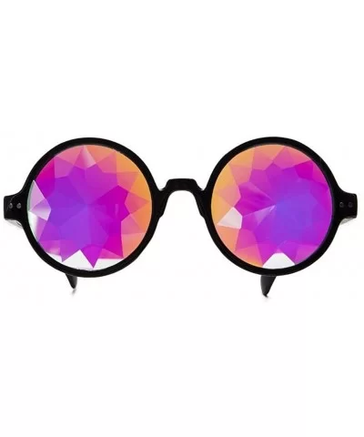 Festivals Kaleidoscope Glasses for Raves - Goggles Rainbow Prism Diffraction Crystal Lenses - CT18KLQ0WH8 $7.43 Round