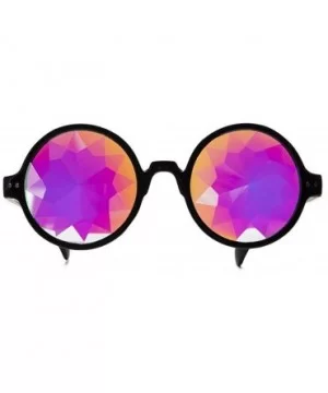 Festivals Kaleidoscope Glasses for Raves - Goggles Rainbow Prism Diffraction Crystal Lenses - CT18KLQ0WH8 $7.43 Round