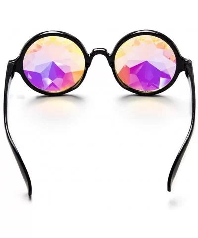 Festivals Kaleidoscope Glasses for Raves - Goggles Rainbow Prism Diffraction Crystal Lenses - CT18KLQ0WH8 $7.43 Round