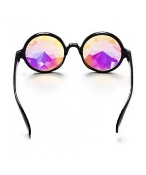 Festivals Kaleidoscope Glasses for Raves - Goggles Rainbow Prism Diffraction Crystal Lenses - CT18KLQ0WH8 $7.43 Round