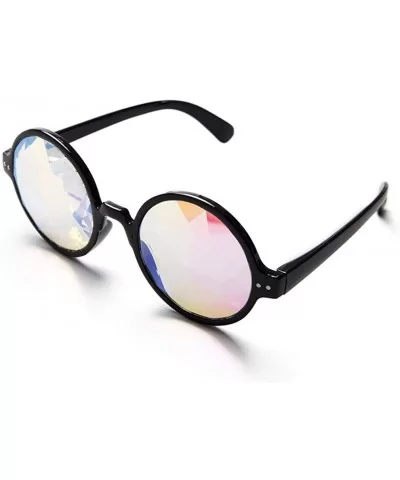 Festivals Kaleidoscope Glasses for Raves - Goggles Rainbow Prism Diffraction Crystal Lenses - CT18KLQ0WH8 $7.43 Round