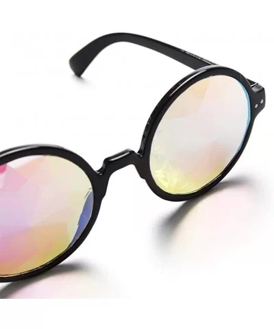 Festivals Kaleidoscope Glasses for Raves - Goggles Rainbow Prism Diffraction Crystal Lenses - CT18KLQ0WH8 $7.43 Round