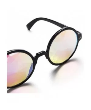 Festivals Kaleidoscope Glasses for Raves - Goggles Rainbow Prism Diffraction Crystal Lenses - CT18KLQ0WH8 $7.43 Round