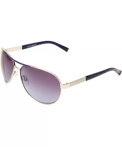 Men's R1138 Aviator Sunglasses- One Size - Silver/Blue - CW11761837F $33.39 Aviator