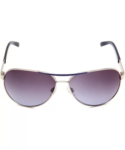 Men's R1138 Aviator Sunglasses- One Size - Silver/Blue - CW11761837F $33.39 Aviator